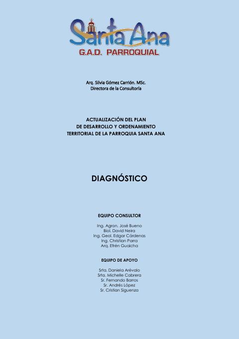 Preview: Actualización del Plan de Desarrollo y Ordenamiento Territorial de la parroquia Santa Ana