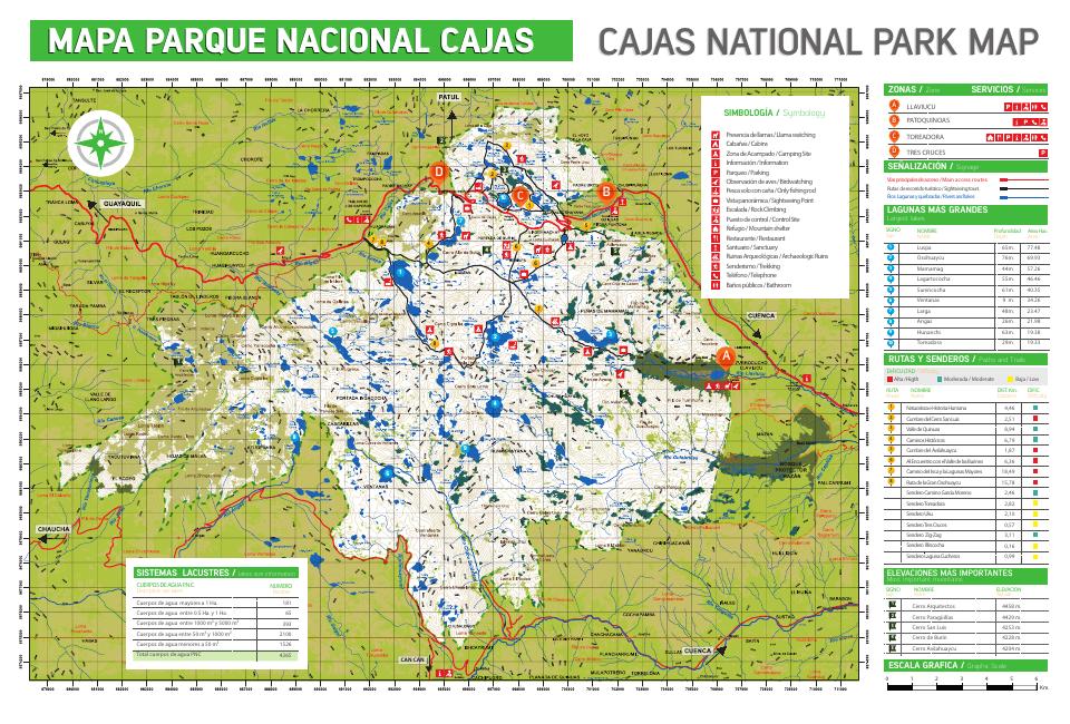 Preview: Mapa del Parque Nacional Cajas