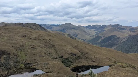 Rolling highland lakes. The water body is not securely named.