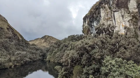 Rocky lake basin. The water body is not securely named.