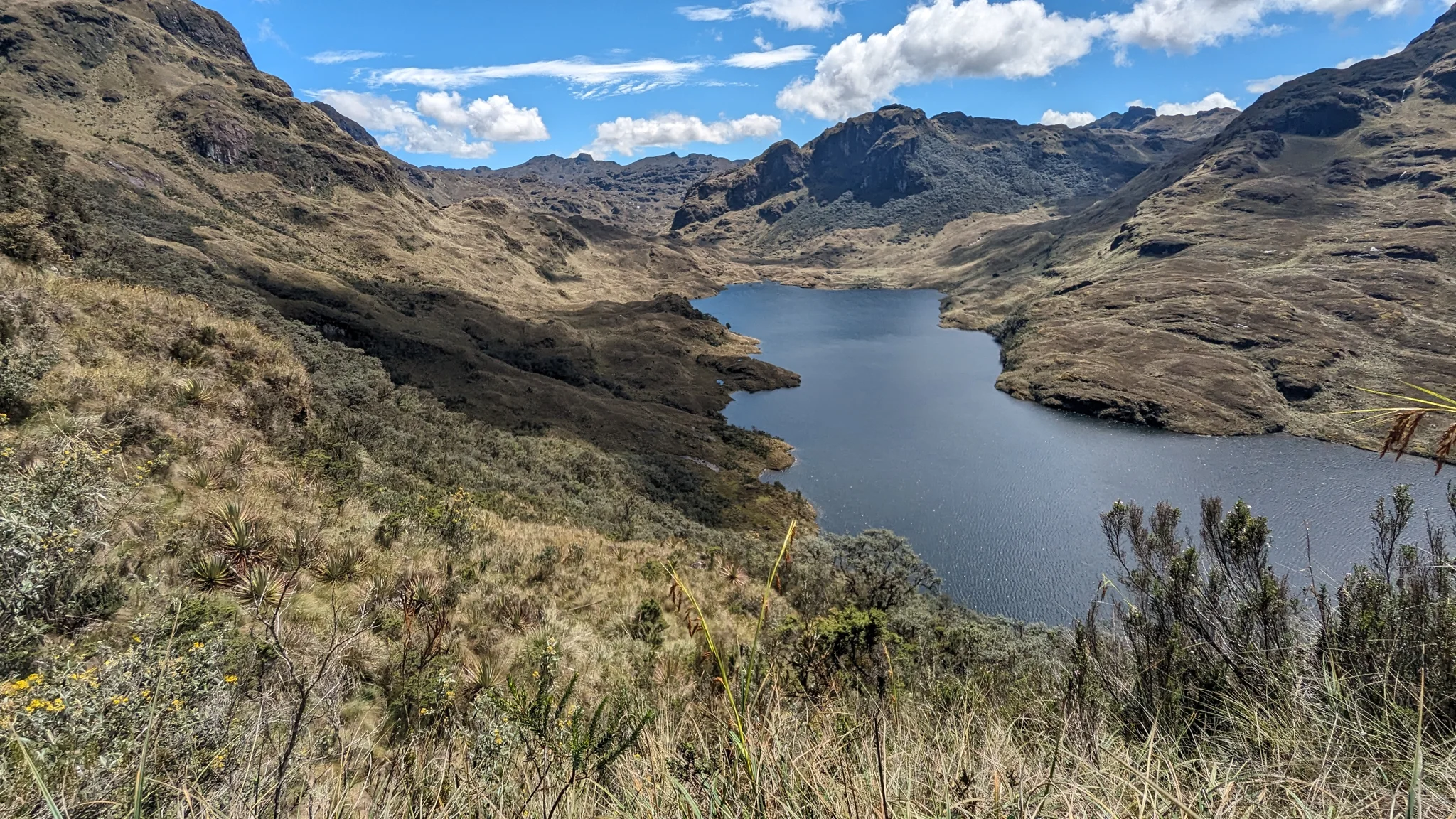 Lake valley from above.