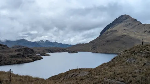 Osohuayco below a pointed summit.