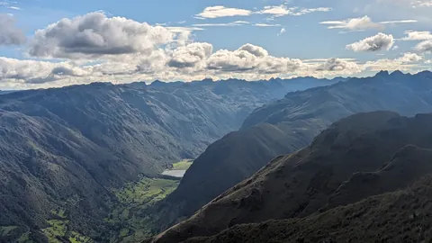 Llaviucu deep in its wooded valley.