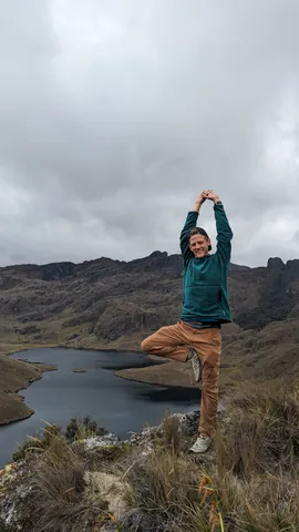 Pausing above Laguna Larga.