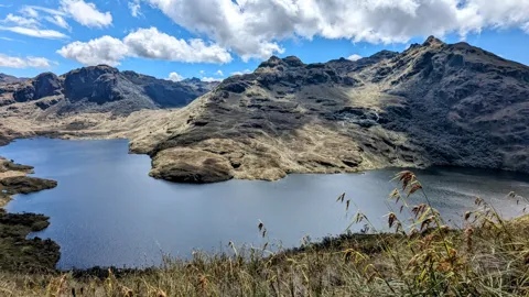 Highland lake panorama.