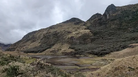 Exposed margins of Laguna Barrancos.